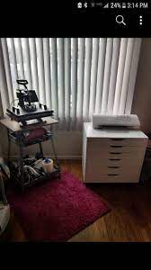Craft Storage Heat Press Station Craft Room Office Craft Storage Ikea Alex Drawers