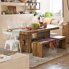 Emmerson Reclaimed Wood Dining Table Reclaimed Pine Reclaimed Wood Dining Table Eclectic Dining Room Dining Room Furniture Modern