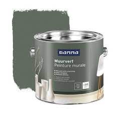 gamma muurverf mat nr 014 kasteel 2 5 liter muurverf verfkleuren slaapkamer groene verfkleuren