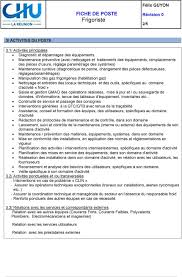 Le technicien de maintenance est tenu de les vérifier régulièrement pour s'assurer de leur bon fonctionnement, prévenir ainsi les incidents éventuels. Intitule Du Poste Technicien Maintenance H F