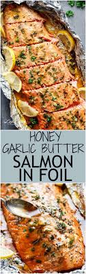 Spray foil with cooking spray, wrap salmon fillet tightly in foil and keep same cooking time. Honey Garlic Butter Salmon In Foil Recipe Cafe Delites