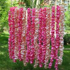 Modern interior design wall decoration natural decoration. 195cm Artificial Hydrangea Silk Artificial Flowers Wall Hanging Diy Flower Garlands Wisteria Birthday Home Wedding Decoration Artificial Dried Flowers Aliexpress