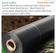 Is this the same “weed barrier” fabric used to cover ...