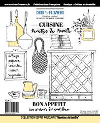 Tampons Caoutchouc Gomme Montes Sur Mousse Chou Flowers Esprit Folklore Recettes De Famille La Fourmi Creative Tampons Tampon Scrapbooking Scrapbooking Etiquettes