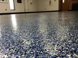Slip Resistant Decorative Epoxy Flake Floor Coating In Findlay Ohio Epoxy Floor Concrete Decor Flooring