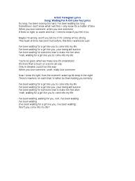 So tell me how's it feel oh woah tell me how's it feel sitting up there feeling so high but too far away to hold me you know i'm the one who put you up there name in the sky does it ever get lonely thinking you could live without me thinking you could live without me baby i'm the one who put you up there i don't know why yeah i don't know why Waiting 4 A Girl Like U