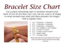 Size Chart Christian Jewelry Bracelet Size Chart Bracelet Sizes Nautical Bracelet