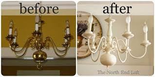 A Blog About Cottage Living In The Historic North End Of Boise Idaho Painting Light Fixtures Spray Painting Light Fixtures Brass Chandelier Makeover