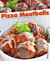 Pizza Meatballs Meatball Pizza Recipes Food
