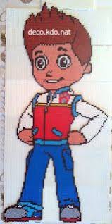 Plusieurs niveaux de gris, plusieurs taille de quadrillage. Pixel Bilder Paw Patrol Novocom Top