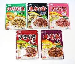 Amazon.com : Marumiya Furikake Japanese Rice Seasonings 5 packs (5.04oz)  noritama,sukiyaki,okaka(bonito),tarako（cod roe) : Grocery & Gourmet Food