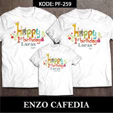 Baju kaos couple inspirasi model baju, baju gamis, baju tunik, baju lebaran, kaos, celana dan hijab. Jual Baju Kaos Ulang Tahun Baju Couple Keluarga Desain Motif Zoo Pf 259 Bisa Ganti Tulisan Shopee Indonesia