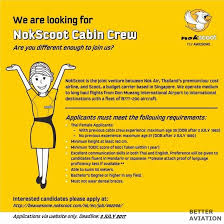 Untuk makluman, terdapat beberapa kekosongan jawatan yang dibuka untuk permohonan oleh pihak suruhanjaya syarikat malaysia (ssm). Nokscoot Cabin Crew Recruitment Bangkok June 2017 Better Aviation