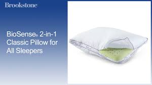 Biosense Memory Foam Pillow Washing Instructions Biosense 2 In 1 Classic Pillow For All Sleepers Youtube