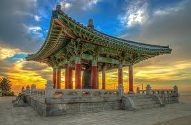 Korean bell of friendship in san pedro. Korean Bell Of Friendship Sunrise Photograph By R Scott Duncan