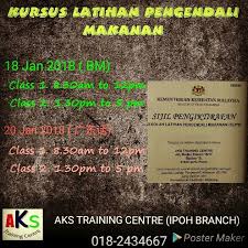 Jadual Kursus Latihan Pengendali Makanan Ipoh Call 018 2434667 Aks Kkm Moh Perak Ipoh Seriiskandar Raymondho Slpm Lpm Halal Periodic Table Diagram