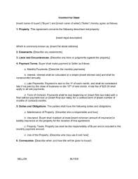 How To Write A Contract For A Deed Land Contract With Pictures