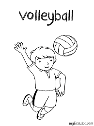 1) if you have javascript enabled you can click the print link in the top half of the page and it will automatically print the coloring page only and ignore the advertising and navigation at the top of the. Children Playing Volleyball Drawing Contoh Soal Dan Contoh Pidato Lengkap