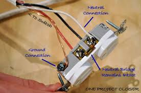 When wiring a wall outlet the neutral (white) wire should switched outlets are popular in the home and involve a wall switch and half of a outlet receptacle. Video How To Wire A Half Switched Outlet