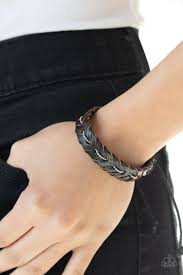 Rugged Rancher Black Urban Bracelet Urban Bracelet Paparazzi Accessories