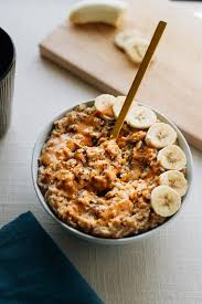 Peanut Butter Banana Oatmeal Eating Bird Food Recipe Food Chia Oatmeal Recipe Chia Oatmeal Breakfast
