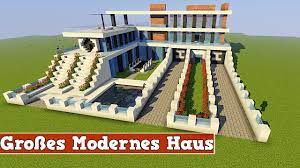 Dieses haus eignet sich besonders für die ebene oder den wald. Wie Baut Man Ein Grosses Modernes Haus In Minecraft Minecraft Modernes Haus Bauen Deutsch Youtube