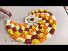 Onam Pookalam 2019 Simple Beautiful Pookolam Festival Pookolam Youtube Rangoli Designs Easy Rangoli Designs Videos Rangoli Border Designs