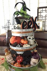 55 Ways To Decorate Your Tiered Tray For Halloween Halloween Kitchen Tiered Tray Decor Halloween Home Decor