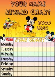 18 True To Life Mickey Mouse Sticker Chart
