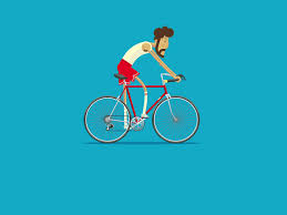 Campus Bike Rider Bike Poster Animation Bicycle Art