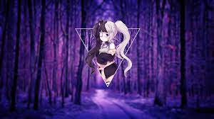 Personnaly, i love it ! Wallpaper Anime Girls Purple Background 1920x1080 Itou2 1540951 Hd Wallpapers Wallhere