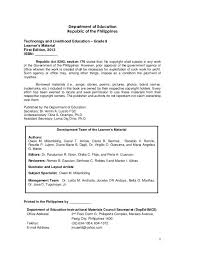 K 12 Module In Tle Ict Grade 9 All Gradings Ict Information And Communications Technology Writing Paper Printable