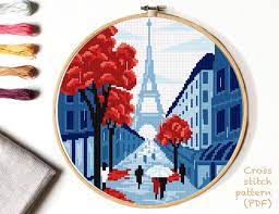 Check spelling or type a new query. Autumn Paris Modern Cross Stitch Pattern Nature Landscape Cross Stitch The Eiffel Tower Easy Counted Chart Instant Download Pdf Nature Cross Stitch Modern Cross Stitch Patterns Cross Stitch