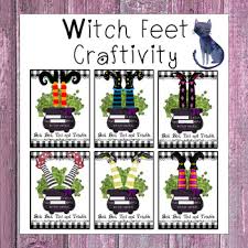 Halloween Craftivity Bingo Dauber Or Hole Punch Witch S Legs By Little Olive Halloween Craftivity Bingo Dauber Craftivity