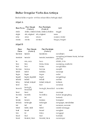 Pdf Daftar Irregular Verbs Dan Artinya Ynandar Nandar Academia Edu
