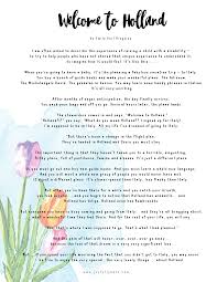 Welcome To Holland A Poem For Special Needs Parents Joyfully Kate Welcome To Holland Learn A New Language Special Needs Quotes
