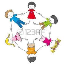 Bambini Stilizzati Bambini Illustrazione Tenendosi Per Mano In Un Cerchio Bambini Bambino Illustrazione Disegni Bambini