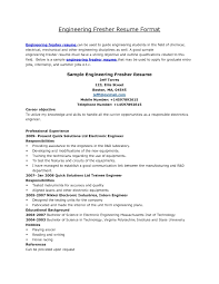 Engineering Student Resume Format Pdf Best Resume Examples