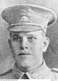Studio portrait of 124 Private (Pte) Cuthbert John Lanyon, 32nd Battalion.  A warehouse assistant ...