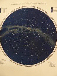 Large A0 33 X 47 Vintage Star Map Astronomy Poster Astrology Poster Northern Hemisphere Fine Art Print Museum Quality Poster Astronomy Poster Astronomy Art Astronomy