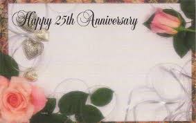 Surprise your loved ones with beautiful gifts. Happy 25th Anniversary Floral Enclosure Card W Roses