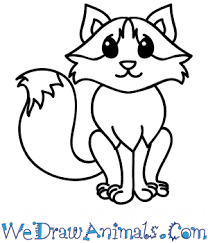 Then draw ears which is curve shaped, sharp at its edges. How To Draw A Cartoon Fox