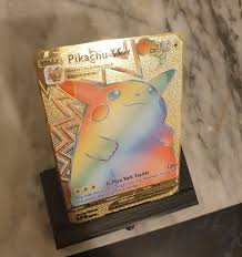 4.7 out of 5 stars 47 ratings. Gold Pikachu Vmax Rainbow Pokemon Card 188 185 Hyper Rare V Etsy In 2021 Pokemon Cards Pokemon Cards Legendary Gold Pokemon