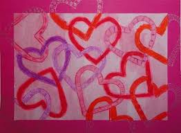 Tekenen En Zo Verbonden Hartjes Valentijn Knutselen Bovenbouw Kunstlessen Elementaire Kunst