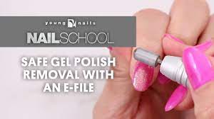 Yn Nail School Safe Gel Polish Removal With An E File Diy Acrylic Nails Remove Gel Polish Remove Acrylic Nails