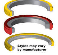 63 X 52 X 4.2mm 2 Pc Polyurethane/NBR Piston Seal Assembly Metric 63mm Bore