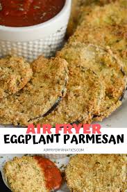 How To Make Air Fried Eggplant Gluten Free Air Fryer Fanatics Video Recipe Video Air Fryer Recipes Healthy Air Fryer Recipes Eggplant Parmesan