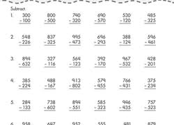 browse printable 3rd grade subtraction worksheets education com