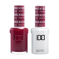 Dnd 432 Daisy Gel Lacquer Duo Dark Scarlet