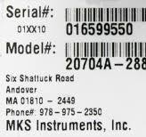 11675 MKS PROCESS SENSE PRESSURE SENSOR (PARTS) 20704A-28818 ...